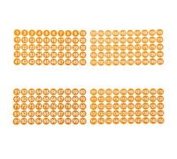 Housoutil Adesivi Numeri Rotondi Waterproof 1-200, Etichette Digitali di Classificazione per Ufficio e Casa, 8 Fogli Adesivi Numerici Identificativi per Organizzazione e Inventario