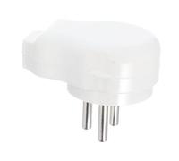 Housoutil Alimentazione Israeliana Standard Connettore Maschio per Prolunghe Design Bianco Minimalista per Uso Ufficio e Industriale Installazione Facile e