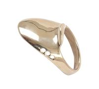 Housoutil Anello in Ottone per Tiro L'Arco Tradizionale, Resistente all'Usura e Confortevole, Protezione Portatile per Dita in Colore Oro