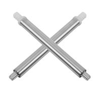 Housoutil Asta per Scopino Wc in Acciaio Inox 2 Pezzi Ricambio Manico Inferiore Compatibile Scopini Wc Accessorio Sostituzione Parte Spazzolino per Water Uso Bagno