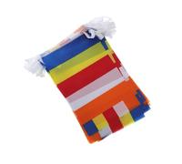 Housoutil Bandiera Buddista a Cinque Colori in Poliestere Resistente Stendardo per Tempio del Buddha da Appendere in Cortile e Interni Decorazione Tradizionale per Preghiera e Festività