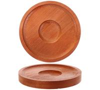 Housoutil Base in Bambù per Bicchieri Rotanti Whiskey 2 Pezzi Rotazione Morbida per Bar e Casa Design Raffinato e Naturale per Esperienze di Degustazione