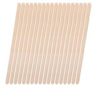 Housoutil Bastoncini di Cera Depilatoria in Legno Set da 100 Pezzi 140X6X2Mm Bordo Arrotondato per Rimozione Peli Corpo e Sopracciglia Uso Professionale e Domestico