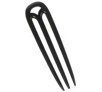 Housoutil Bastoncino per Chioma in Legno Retrò Forcella Laterale a Tre Denti, Accessori per Chioma da Cerimonia per Ragazze, Nero, Stile Palazzo Retrò