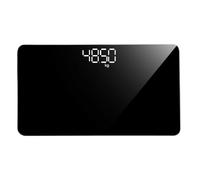 Housoutil Bilancia Digitale Portatile da Bagno Superficie a Specchio Ricaricabile, Mini Bilancia per Corpo Compatta 25x14 Cm, Precisione 50 G per Viaggi e Controllo Peso Quotidiano