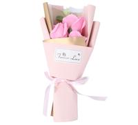 Housoutil Bouquet di Rose di Sapone Artificiale Profumato in Scatola Regalo Sacchetto Rosa Fiore Conservato Resistente per Decorazione Casa e Regali Romantici