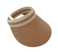 Housoutil Cappello da Sole Donna Visiera e Tesa Larga, Protezione Uv, Design Open-top per Vacanze Estive, per Hiking e Piscina Buona Ventilazione