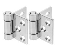 Housoutil Cerniere Foro Pezzi Porte per 2 Robuste in Ferro e Argento Facili Installare, Diametro 7mm da Bagno e Cantina