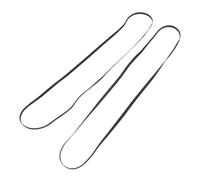 Housoutil Cinghia di Ricambio per Giradischi in Gomma Nera 2 Pezzi, Larghezza 5mm, per Riparazione e Manutenzione Stereo Record Player a Casa