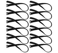 Housoutil Cinghie Fissaggio Ombrellone da Giardino 12 Pezzi Regolabili in Nylon e Poliestere Chiusura a Strappo per Terrazzo e Patio, Stabilizzatore Antivento Resistente