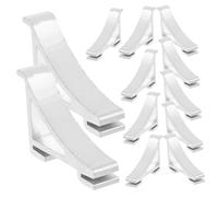 Housoutil Clip Per Mensole Frigorifero in Metallo 12 Pezzi, Ganci Di Supporto Per Congelatore in Alluminio, Staffe Di Fissaggio Resistenti Per Ripiani, Installazione Rapida Per Frigoriferi Domestici