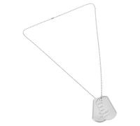 Housoutil Collana con Targhetta Militare in Metallo Argento Resistente per Cosplay e Feste di Carnevale Accessorio Unico alla Moda per Eventi di Ruolo