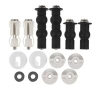 Housoutil Completo Viti e Bulloni per Sedile Wc con Guarnizione Sigillante Parti di Ricambio per Cerniera Tavoletta Wc Standard Kit per Bagno Residenziale e Commerciale