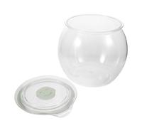 Housoutil Contenitore Alimenti Plastica con Coperchio 4l, Barattolo Trasparente Rotondo Facile da Pulire per Organizzazione Cucina e Dispensa