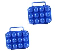 Housoutil Contenitore Per Uova Cartone Contenitore Per Uova Da 2 Pezzi Per Contenitore Per Uova Da Campeggio Per 6 Uova Portauova x Uova