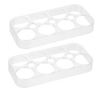 Housoutil Contenitore Per Uova Da Frigorifero in Plastica Pp 8 Scomparti, Portauova Compatto Trasparente Coperchio, Set Da 2 Pezzi Per Conservazione Sicura e Riutilizzabile in Cucina