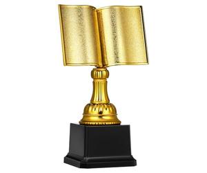 Housoutil Coppa Delicata in Plastica Oro per Concorso di Lettura Design Raffinato e Funzione Commemorativa la Casa la Collezione
