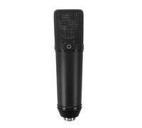 Housoutil Corpo Microfono a Condensatore in Metallo Xlr Nero per Streaming | Gabbia a Maglia Fine, Struttura Rinforzata, per Interfacce Audio e Supporti da Tavolo, Uso Voce e Dialogo
