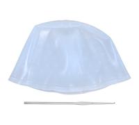 Housoutil Cuffia per Meches in Silicone Elastico con Ganci, Riutilizzabile e Lavabile, Cappello per Tinta Chioma per Casa e Salone Colore Casuale