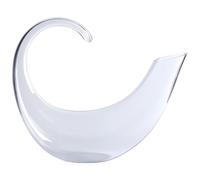 Housoutil Decanter per Vino in Vetro Trasparente Bocca Inclinata Brocca Divisore di Liquori Elegante e Semplice Contenitore per Vino Rosso per Intrattenimento Domestico e Cantinetta