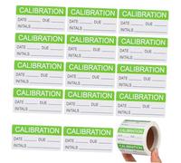Housoutil Etichette Di Calibrazione Autoadesive Scrivibili Verdi 300 Pezzi Per Controllo Qualità, Adesivi Autolaminanti Permanenti Su Rotolo Per Magazzino, Produzione e Inventario Industriale