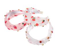 Housoutil Fasce per Chioma da Donna Larghe Nodo, Set 3 Pezzi Colori Rosa Pastello, Fasce Annodate per Festa degli Innamorati, Accessori per Chioma Eleganti e Comodi per Viso, Sport e Feste
