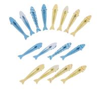 Housoutil Fermagli per Chioma a Forma di Pesce in Lega Set da 16 Pezzi Piccoli Fermagli a Scatto per Frangia senza Traccia Accessori Chioma per Donne e Ragazze per Styling Quotidiano e