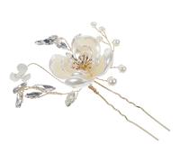 Housoutil Fermaglio per Chioma Sposa a Forma di U Cristallo e Metallo Oro, Accessorio Raffinato per Donne e Occasioni Diverse, Dona Splendore e Luminosità alla Luce