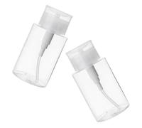 Housoutil Flaconi Riutilizzabili 2 Pezzi 100 Ml Dosatore a Pompa per Smalto e Lozione per Viso Design Antigoccia per Kit Make Up da Viaggio