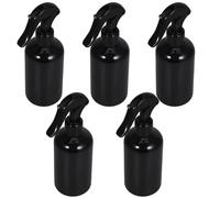 Housoutil Flaconi Spray Plastica da 250 Ml, Spruzzatore D'acqua per Giardino e Piante, Set da 5 Bottiglie Nere Compatte Facili da Riempire e Durature per Irrigazione e Cura delle Piante