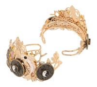 Housoutil Forcine per Chioma Cinesi in Metallo Bastoncini Set 2 Pezzi Taiji Yin-Yang per Chignon Accessori Leggeri per Donne e Uomini Stile Hanfu per Cerimonie e Uso Quotidiano