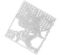 Housoutil Fustella in Acciaio per Creazione Biglietti Fustelle per Scrapbooking e Goffratura Fai da Te Stencil Pervori Artigianali in Carta
