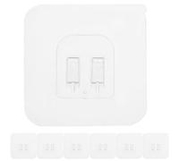 Housoutil Ganci Adesivi per Bagno 20 Pezzi Forte Adesivo e Grande Capacità in PC Trasparente per Appendere Accessori Doccia e Organizer Trucchi