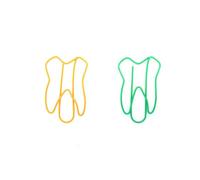 Housoutil Graffette a Forma di Dente Forza di Elevata 50 Colorate in Metallo Clip Note e Design Cartoon Colore Casuale per Ufficio e Casa