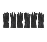 Housoutil Guanti Resistenti All'acqua e Antiscivolo Protezione Mani 3 Paia in Gomma e Plastica per Lavaggio Capelli per Impiego Professionale e Domestico