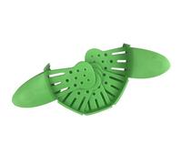 Housoutil Imbuto Pieghevole in Silicone e Pp per Scolatura Liquidi, Salva Spazio, per Uso Domestico Bordo Tondo per Pentole e Padelle