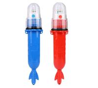 Housoutil Lampada da Pesca LED 2pezzi Batteria Sostituibile e Design a Luce LED per Reti da Pesca in Pp e Pps per Famiglie e Amici su Laghi e Fiumi