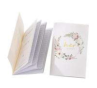 Housoutil Libri di Voti Nuziali 2 Pezzi Carte di Giuramento per Matrimonio, Forniture per Feste e Regalo Romantico per Sposi Durante Cerimonie