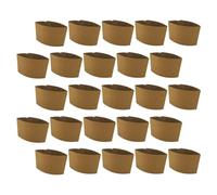 Housoutil Manicotti per Tazze da Caffè Termoisolanti 25 Pezzi in Carta Ondulata Resistente al Calore per Bevande Calde e Protezione da Ustioni Uso Quotidiano e Asporto