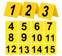 Housoutil Marcatore per Prove sulla Scena del Crimine, 15 Pezzi di Segnali Numerici Multifunzione, Segnali Numerici da Tavolo da 1 a 15, Marcatore per Adulti, Gioco a Tema Detective, Decorazione per
