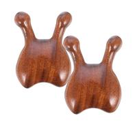 Housoutil Massaggiatore Portatile 2 Pezzi per Viso e Naso in Legno per Massaggio del Cuoio Capelluto Design Ergonomico e Stimolazione dei Punti di Agopressione