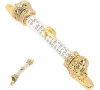 Housoutil Mezuzah Ebraica in Metallo per Porta Rotolo Compatto 11,5 CM per Oggetti Religiosi Ebraici e Cabala Ebraica Accessori