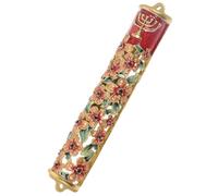 Housoutil Mezuzah per Porta Elegante in Lega con Pergamena di Benedizione, Decorazione Robusta e Chic per Ingresso di Casa, Accessorio Religioso di Alta Durezza