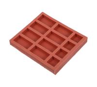 Housoutil mini bricks kit, stampo in silicone per mattoni in miniatura, per argilla, cemento e resina, 8 pezzi lunghi e 4 pezzi quadrati, per modellismo e decorazioni artigianali