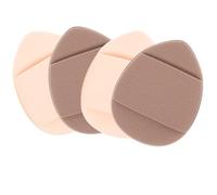 Housoutil Mini Piumino da Cipria Doppio Lato 4 Pezzi, Piccolo Soffio al Dito per Trucco Viso, Applicazione Fondotinta e Correttore, Portatile per Uso Quotidiano e Professionale