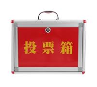 Housoutil office suggestion box donation box con lucchetto, rossa, in Medium-Density Fiberboard e Lega di Alluminio, per community suggestion e school votes