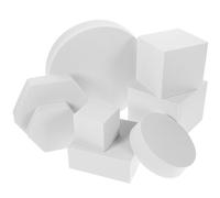 Housoutil Oggetti Di Scena Per Di Fotografia A Cubo Geometrico Set Di Oggetti Di Scena Per In Schiuma Rigida Bianca Da 8 Pezzi Sfondo Per Fotografia Di Prodotto Per Rossetto