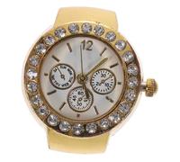 Housoutil Orologio da Dito in Lega e Vetro, Stile Casual alla Moda al Quarzo Tre Occhi Elegante e Preciso Facile da Abbinare per Appuntamenti e Feste
