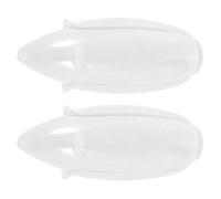 Housoutil Paralume da Esterno a Globo in Acrilico Bianco 2 Pezzi, Copertura per Lampione da Giardino Piccola Dimensione, Paralume di Ricambio per Luce a Globo da Vialetto, Resistente