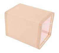 Housoutil Paralume di Lino Copertura Decorativa Elegante e Versatile Color Cachi Rettangolare per Lampada da Tavolo e Lampada da Terra per Camere da Letto e Uffici